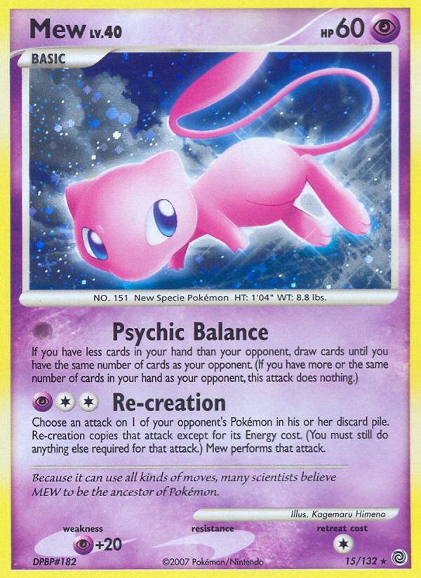 Mew (15/132) [Diamond & Pearl: Secret Wonders] | Exor Games New Glasgow