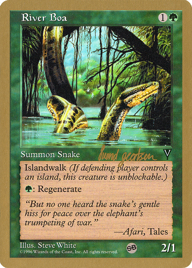 River Boa (Svend Geertsen) (SB) [World Championship Decks 1997] | Exor Games New Glasgow