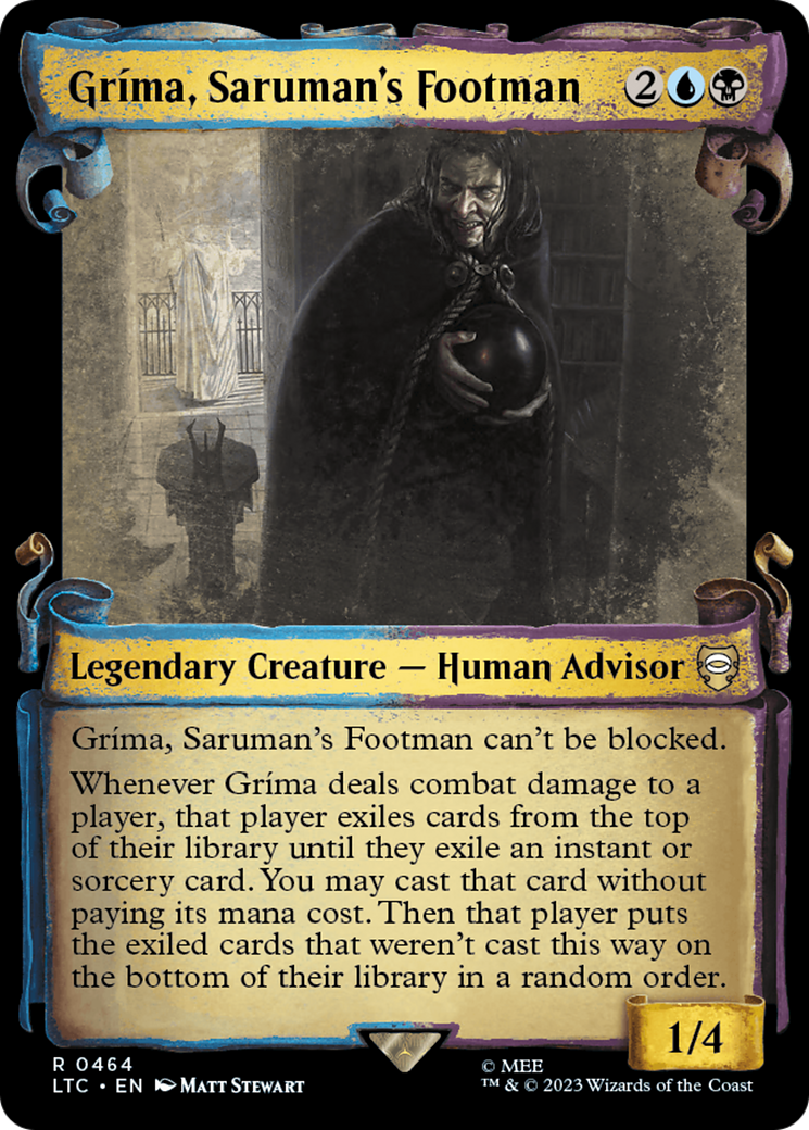 Grima, Saruman's Footman [The Lord of the Rings: Tales of Middle-Earth Commander Showcase Scrolls] | Exor Games New Glasgow