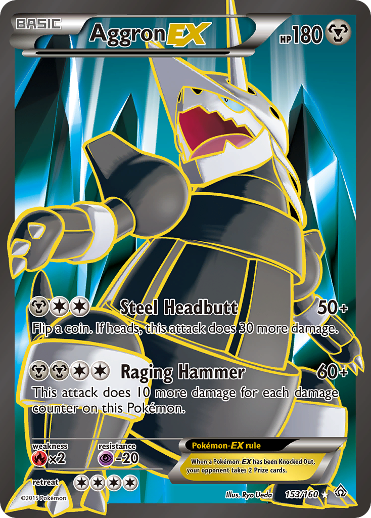 Aggron EX (153/160) [XY: Primal Clash] | Exor Games New Glasgow