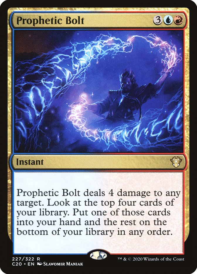 Prophetic Bolt [Commander 2020] | Exor Games New Glasgow