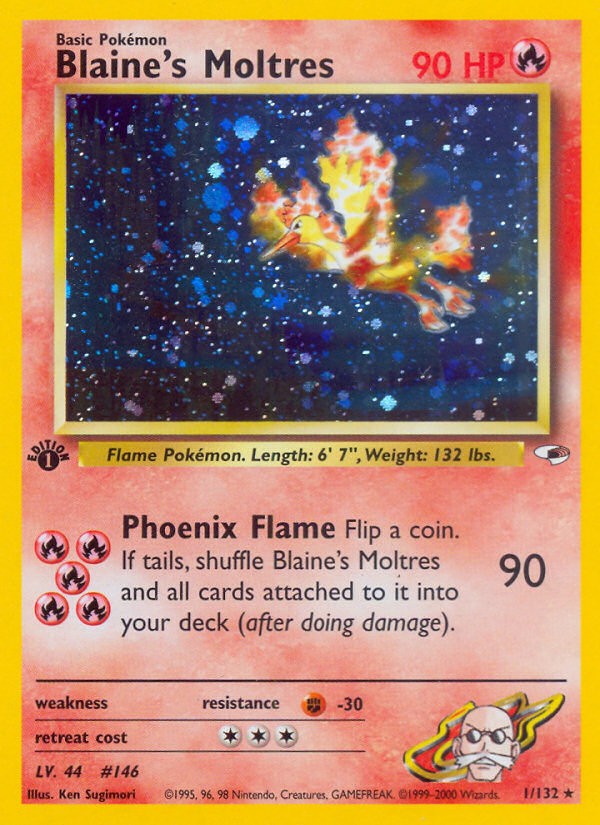 Blaine's Moltres (1/132) [Gym Heroes 1st Edition] | Exor Games New Glasgow