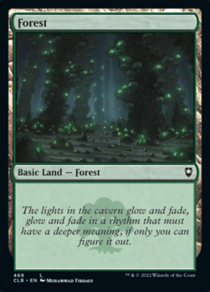 Forest (468) [Commander Legends: Battle for Baldur's Gate] | Exor Games New Glasgow