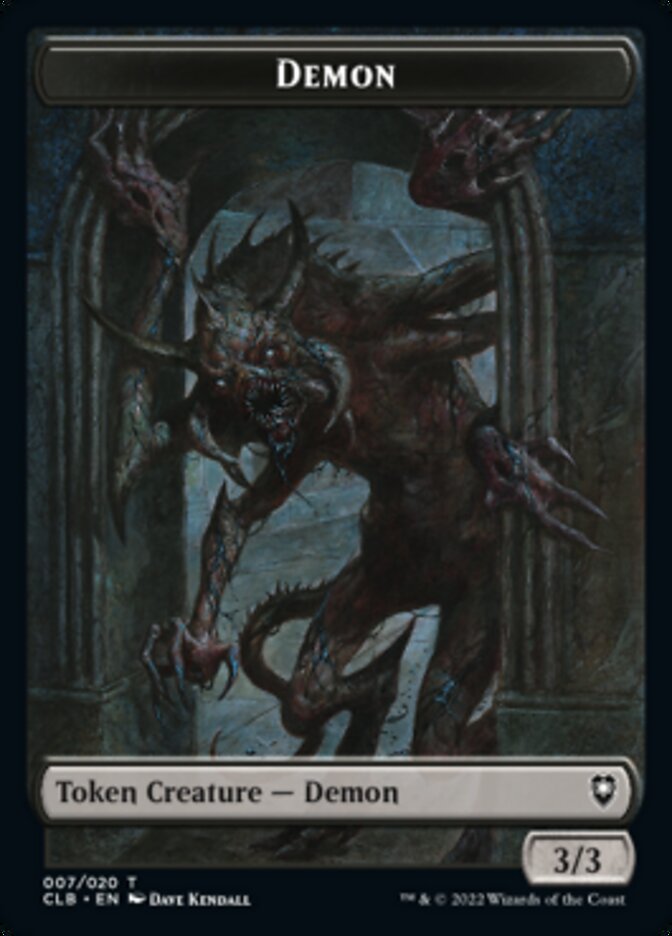 Demon Token [Commander Legends: Battle for Baldur's Gate Tokens] | Exor Games New Glasgow