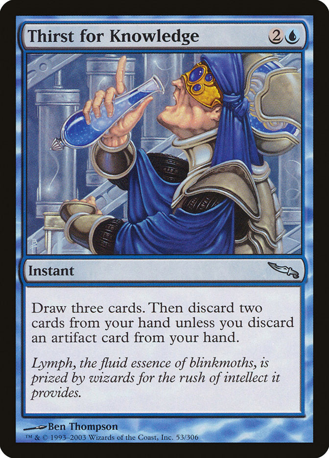 Thirst for Knowledge [Mirrodin] | Exor Games New Glasgow