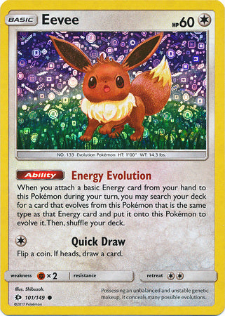 Eevee (101/149) (General Mills Promo) [Sun & Moon: Base Set] | Exor Games New Glasgow