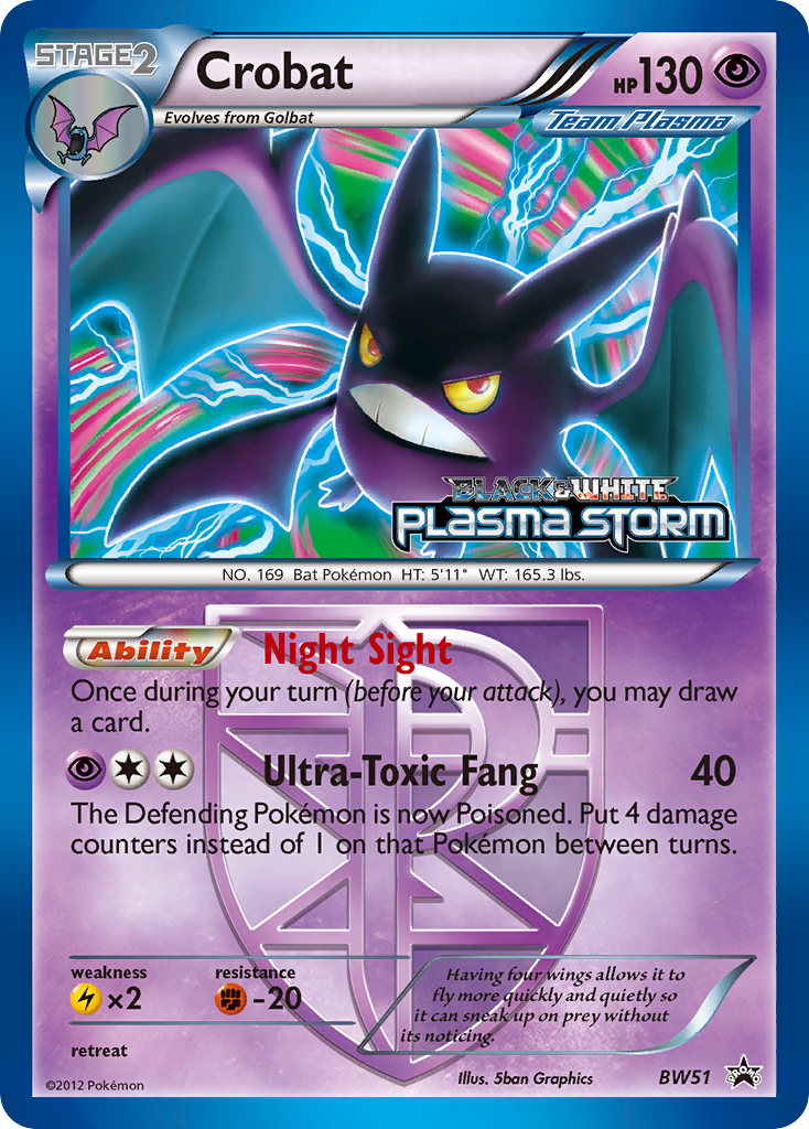 Crobat (BW51) [Black & White: Black Star Promos] | Exor Games New Glasgow