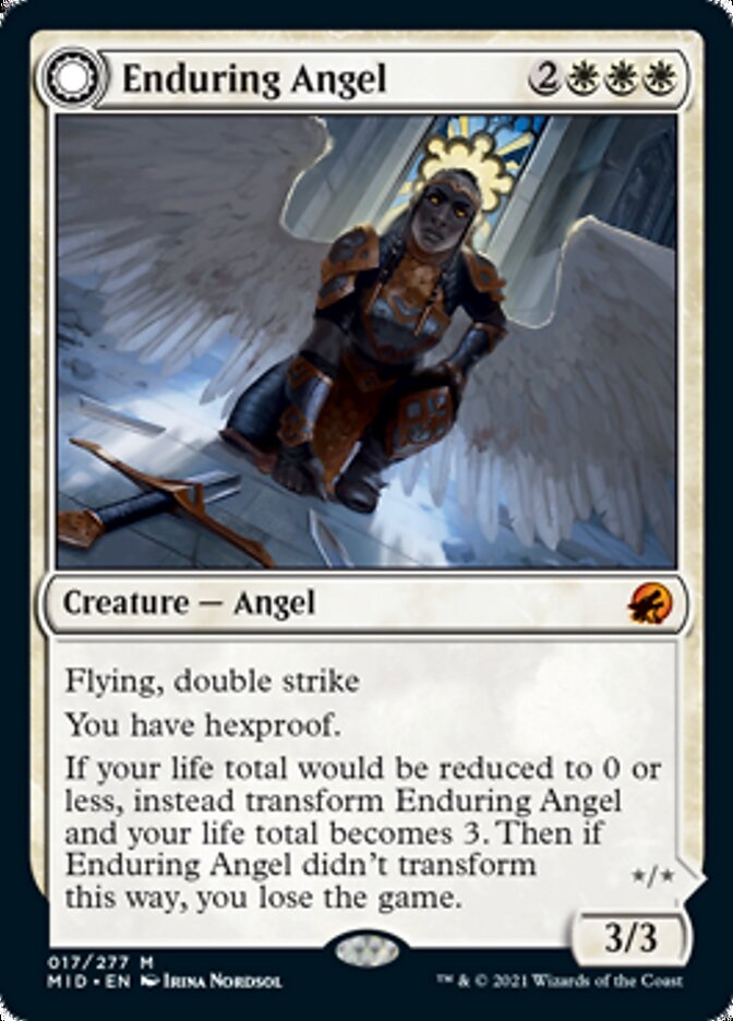 Enduring Angel // Angelic Enforcer [Innistrad: Midnight Hunt] | Exor Games New Glasgow