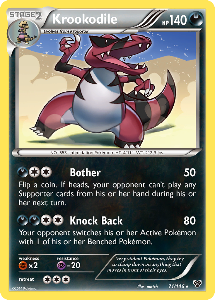 Krookodile (71/146) [XY: Base Set] | Exor Games New Glasgow