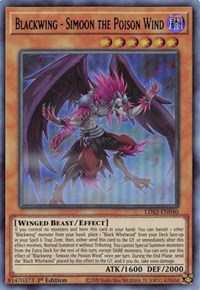 Blackwing - Simoon the Poison Wind (Blue) [LDS2-EN040] Ultra Rare | Exor Games New Glasgow