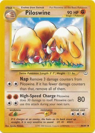 Piloswine (36/64) [Neo Revelation Unlimited] | Exor Games New Glasgow