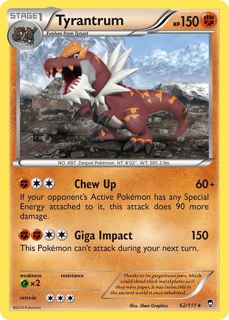 Tyrantrum (62/111) [XY: Furious Fists] | Exor Games New Glasgow