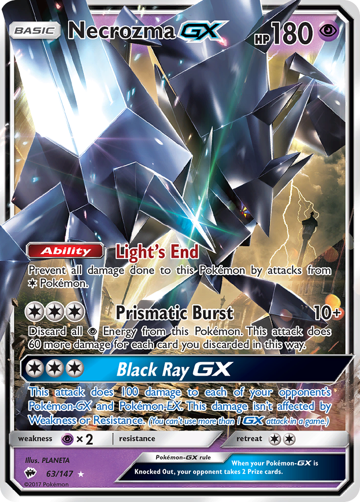 Necrozma GX (63/147) [Sun & Moon: Burning Shadows] | Exor Games New Glasgow