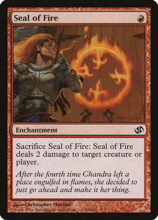 Seal of Fire [Duel Decks: Jace vs. Chandra] | Exor Games New Glasgow