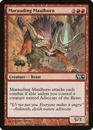 Marauding Maulhorn [Magic 2014] | Exor Games New Glasgow