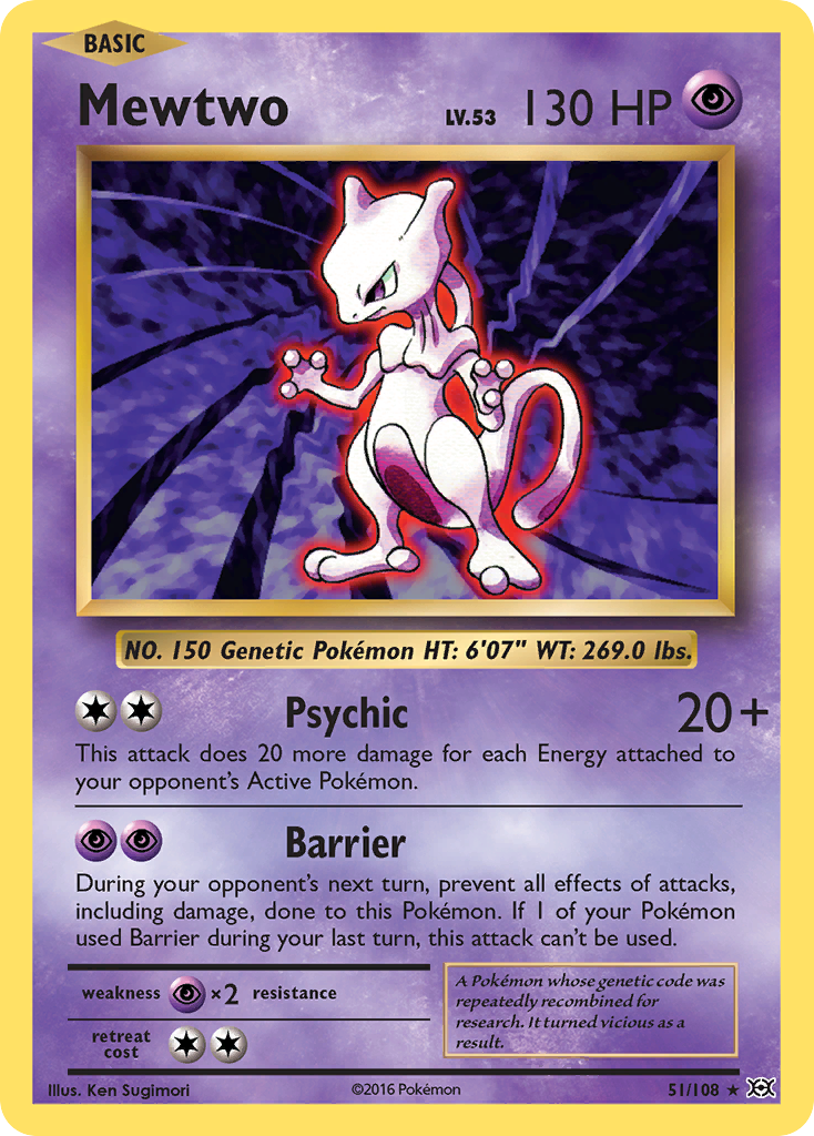 Mewtwo (51/108) [XY: Evolutions] | Exor Games New Glasgow