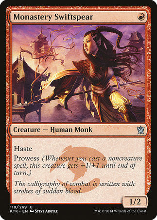 Monastery Swiftspear [Khans of Tarkir] | Exor Games New Glasgow