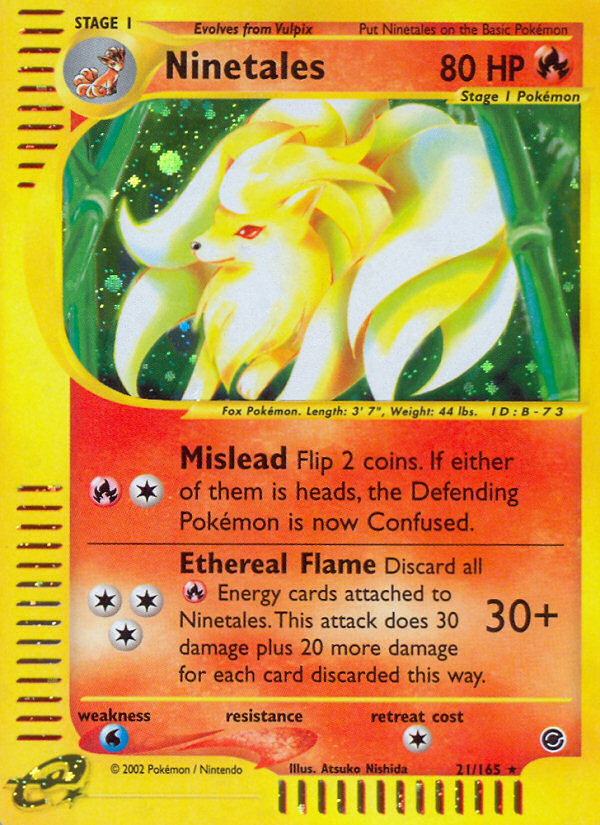 Ninetales (21/165) [Expedition: Base Set] | Exor Games New Glasgow