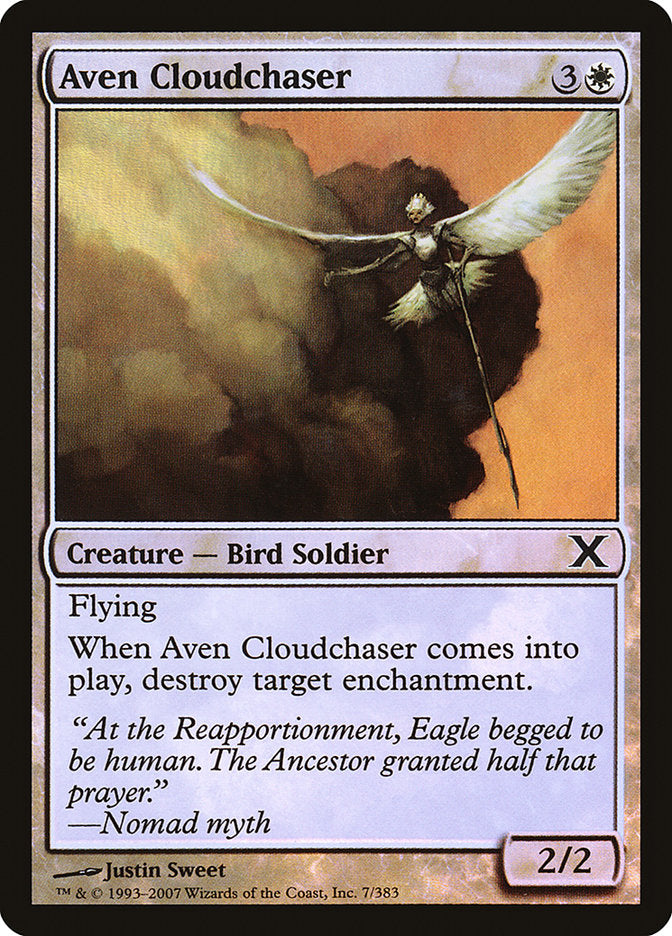 Aven Cloudchaser (Premium Foil) [Tenth Edition] | Exor Games New Glasgow