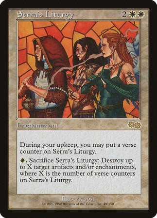 Serra's Liturgy [Urza's Saga] | Exor Games New Glasgow