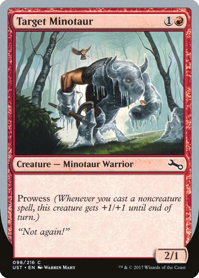 Target Minotaur (Ice Art) [Unstable] | Exor Games New Glasgow