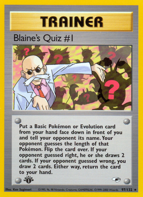 Blaine's Quiz #1 (97/132) [Gym Heroes 1st Edition] | Exor Games New Glasgow