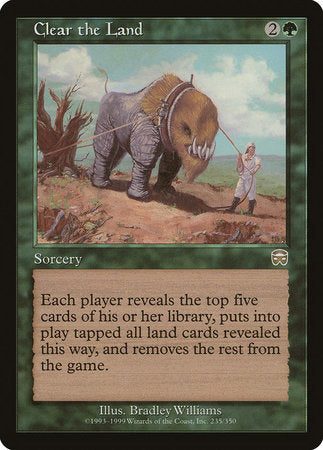 Clear the Land [Mercadian Masques] | Exor Games New Glasgow