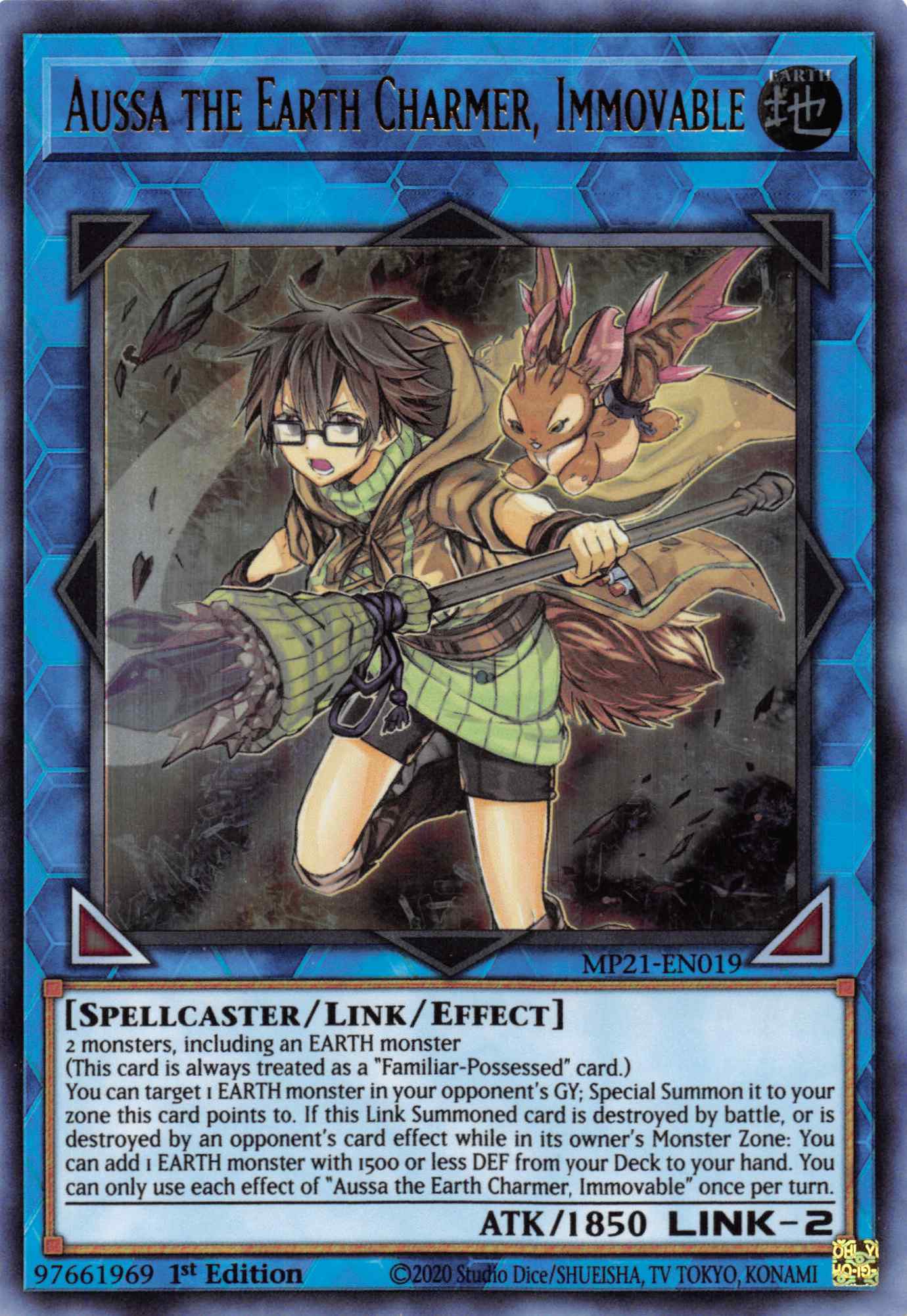 Aussa the Earth Charmer, Immovable [MP21-EN019] Ultra Rare | Exor Games New Glasgow