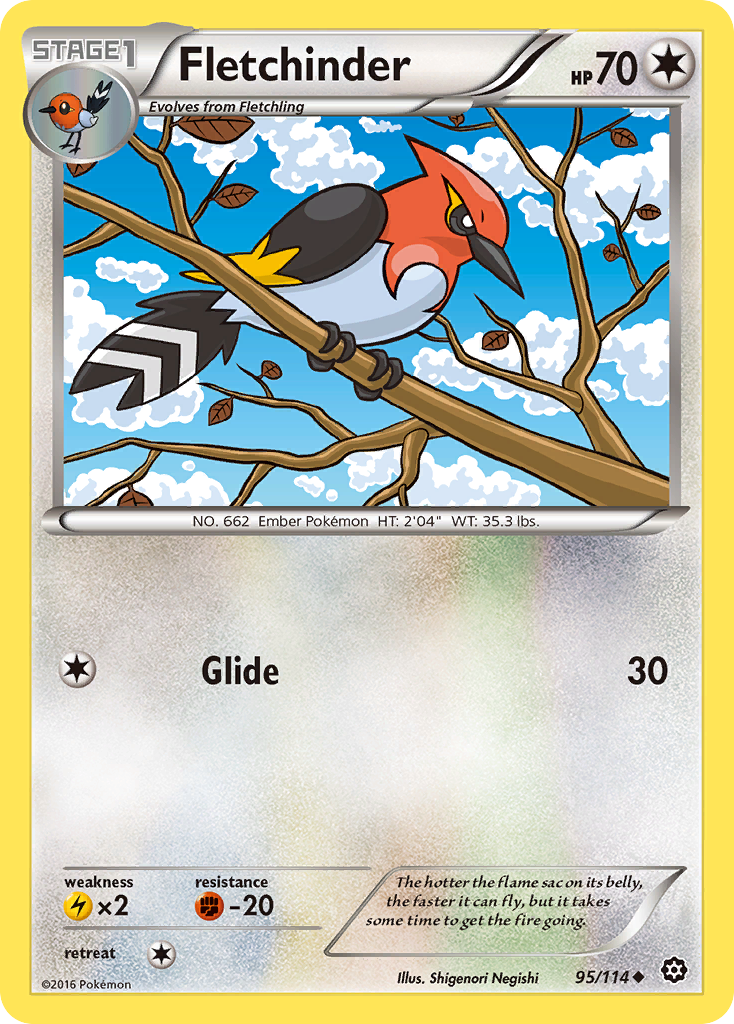 Fletchinder (95/114) [XY: Steam Siege] | Exor Games New Glasgow