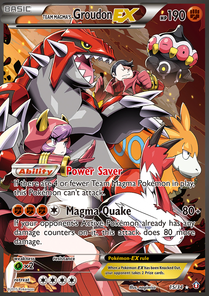 Team Magma's Groudon ex (15/34) [XY: Double Crisis] | Exor Games New Glasgow