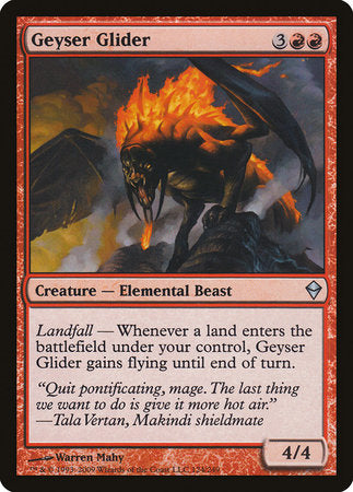 Geyser Glider [Zendikar] | Exor Games New Glasgow