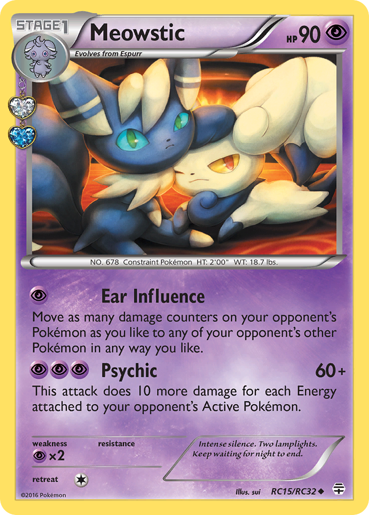 Meowstic (RC15/RC32) [XY: Generations] | Exor Games New Glasgow