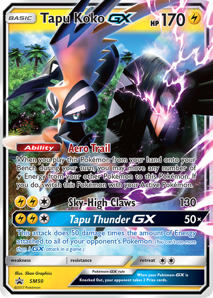 Tapu Koko GX (SM50) [Sun & Moon: Black Star Promos] | Exor Games New Glasgow