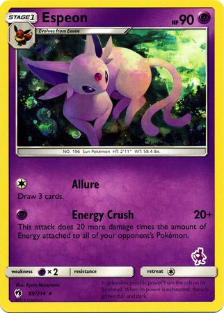 Espeon (89/214) (Mewtwo Deck) [Battle Academy 2020] | Exor Games New Glasgow