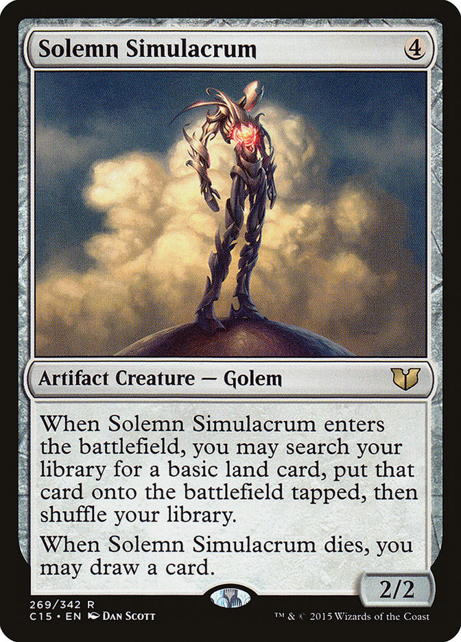 Solemn Simulacrum [Commander 2015] | Exor Games New Glasgow