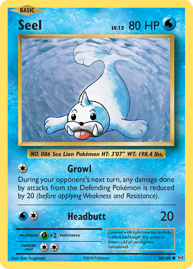 Seel (28/108) [XY: Evolutions] | Exor Games New Glasgow