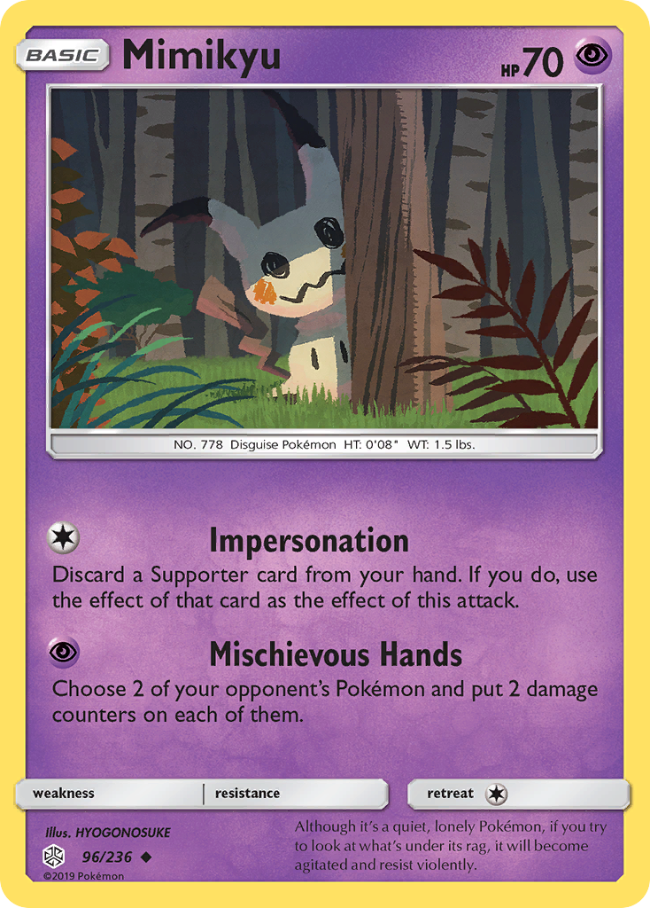 Mimikyu (96/236) [Sun & Moon: Cosmic Eclipse] | Exor Games New Glasgow