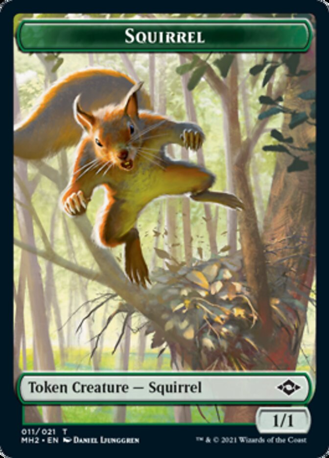 Squirrel Token // Timeless Witness Token [Modern Horizons 2 Tokens] | Exor Games New Glasgow