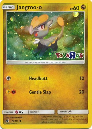 Jangmo o (75/111) (Toys R Us Promo) [Sun & Moon: Crimson Invasion] | Exor Games New Glasgow