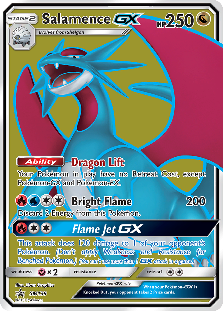 Salamence GX (SM139) [Sun & Moon: Black Star Promos] | Exor Games New Glasgow