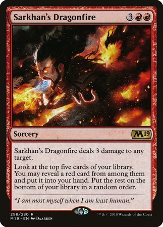 Sarkhan's Dragonfire [Core Set 2019] | Exor Games New Glasgow