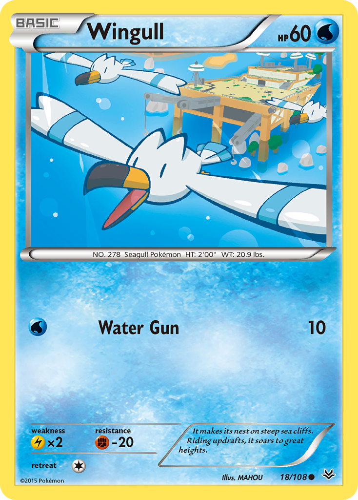 Wingull (18/108) [XY: Roaring Skies] | Exor Games New Glasgow