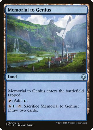 Memorial to Genius [Dominaria] | Exor Games New Glasgow