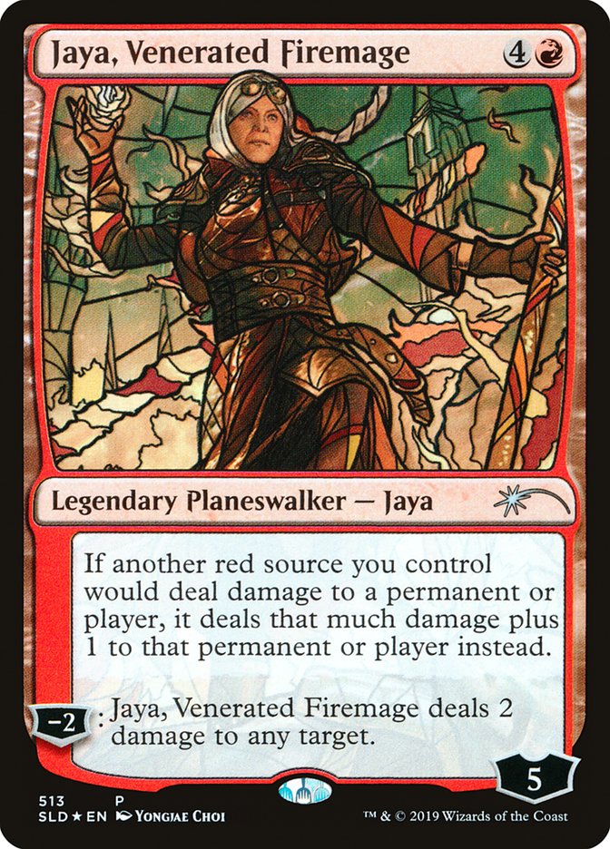 Jaya, Venerated Firemage (Stained Glass) [Secret Lair Drop Promos] | Exor Games New Glasgow