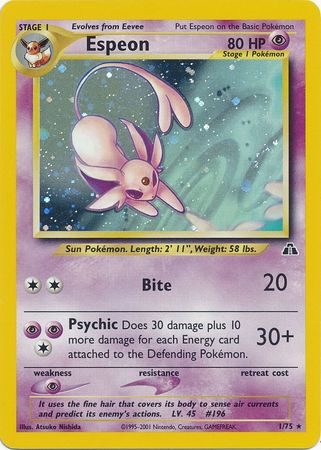 Espeon (1/75) [Neo Discovery Unlimited] | Exor Games New Glasgow