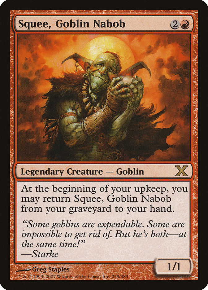 Squee, Goblin Nabob [Tenth Edition] | Exor Games New Glasgow