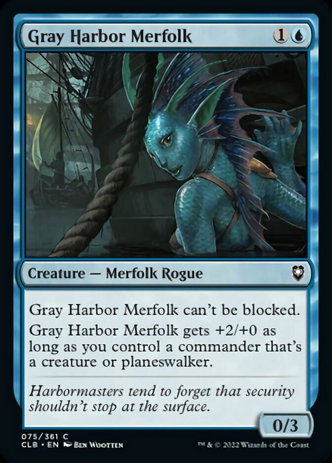 Gray Harbor Merfolk [Commander Legends: Battle for Baldur's Gate] | Exor Games New Glasgow