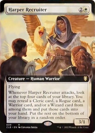 Harper Recruiter (Extended Art) [Commander Legends: Battle for Baldur's Gate] | Exor Games New Glasgow