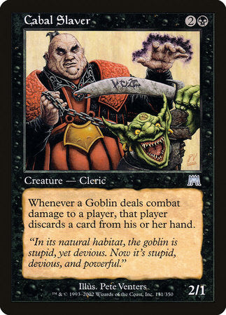 Cabal Slaver [Onslaught] | Exor Games New Glasgow