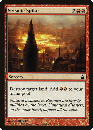 Seismic Spike [Ravnica: City of Guilds] | Exor Games New Glasgow